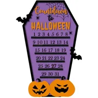 Countdown bis Halloween Kalender Holz Advent Sarg Zahl Lustig 2023 25/31 Tage Weihnachten Countdown Kalender für Kinder Weihnachten Adventskalender 2023 für Erwachsene