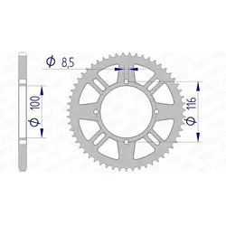 AFAM Krone aus Aluminium 17104420