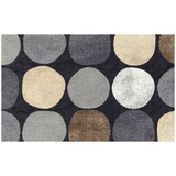 Salonloewe Fußmatte waschbar Dots Pattern City chic 75x120 cm Läufer Schmutzfang-Teppich Wohn-Teppich Eingangs-Matte wohnlich