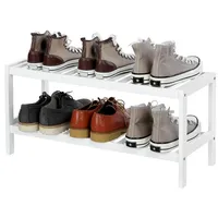 Songmics Schuhregal 70 x 33 x 26 cm weiß / weiß