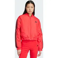 Adidas Essentials 3-Streifen Insulated Crop Bomberjacke Pure Ruby XS