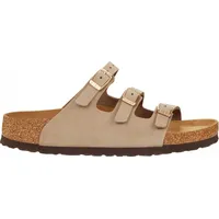 Birkenstock Florida Damen Pantoletten in Beige, Größe 41 - 41