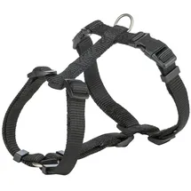 Trixie Premium H-Geschirr Halsband Schwarz M–L: 52–75 cm