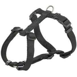 Trixie Premium H-Geschirr Halsband Schwarz M–L: 52–75 cm