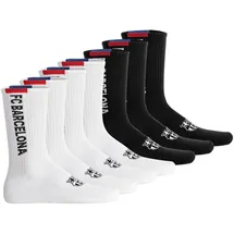 FC Barcelona 7er Pack Unisex Socken Schwarz/Weiß 35-38