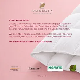 HANSKRUCHEN GmbH Hanskruchen, Rubin (530 g, Daune, 155 x 200 cm)