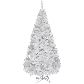 Costway Künstlicher Weihnachtsbaum Weiß 150 cm