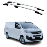 Omac Dachreling Dachgepäckträger kompatibel mit Opel Vivaro C 2019-2026 Langer L3 Alu Grau