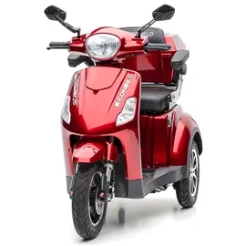 ECONELO E-Seniorenmobil J1000 L, Lithium-Akku, 3-Rad, 1000 Watt, Rot
