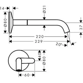 Hansgrohe Axor One Einhandmischer Mattschwarz