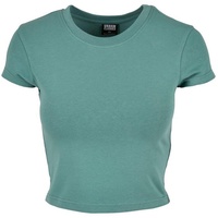 URBAN CLASSICS Ladies Stretch Jersey Cropped Tee T-Shirt, paleleaf,