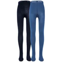 Bionmove Strumpfhose Uni Kinder Doppelpack schwarz|blau 92 cm