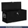 deluke DELUKE® Aluminiumbox mit Deckel Abschließbar Alubox Deichselbox Alu Anhängerbox Werkzeugkiste Transportbox Metallkiste, 80x30x35cm Schwarz