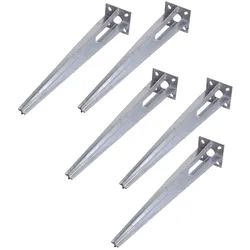 5x Bodenhülse Einschlaghülse für Ø 34 mm Bodeneinschlaghülse 50 cm Länge Zaun...
