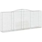 vidaXL Gabione mit Hochbogen 400 x 50 x 180 cm