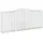 vidaXL Gabione mit Hochbogen 400 x 50 x 180 cm