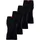 Hugo Herren Unterhemd 4er Pack - Tank Top, Doppelripp, Cotton Stretch schwarz, L