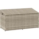 vidaXL Garten-Auflagenbox 110 x 50 x 58 cm Hellgrau