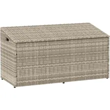 vidaXL Garten-Auflagenbox 110 x 50 x 58 cm Hellgrau