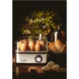 Adler AD 4486 8 Eier + Messbecher Schwarz