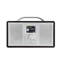 ALANO FM / Dab Radio / Bluetooth / AUX IN Radio Digital Dab Farbe Holz Tragbares Dab Radio mit 2.4 TFT Farbdisplay und Dual-Alarm-Modus, Retro Dab Radio für Garten und Küche