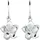 Elli Ohrhänger Frangipani Blüte weiß 925 Silber onesize