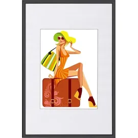 Woltu Bilderrahmen Schwarz 50x70 cm 3er Set