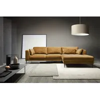 TRENDMANUFAKTUR Ecksofa »Luzi, wahlweise mit Schlaffunktion und Bettkasten bestellbar, L-Form«, Designsofa mit tollem Sitzkomfort, Metallfüße schwarz, Breite 280 cm