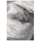 TaraCarpet Teppich Moderner Designerteppich TC-Fashion 6116 Circle in grau, blau, beige, rechteckig, Höhe: 12 mm, Kurzflor Kreise grau Wohnzimmer Schlafzimmer Kinderzimmer 160x220 cm grau 160 cm x 220 cm x 12 mm