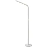 LUCIDE GILLY - wiederaufladbare Stehlampe Mit Leselampe - Akku/Batterie - LED Dim. - 1x6W 2700K - Weiß