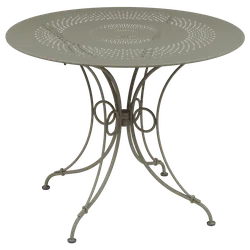 Fermob 1900 Tisch Stahl Ø 96 CM - Grau