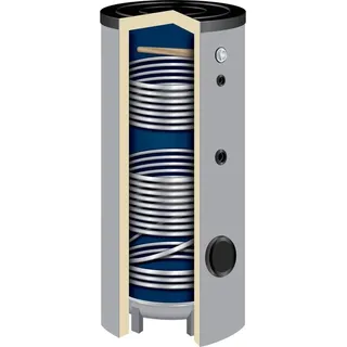 TWL Technologie 300 Liter Solarspeicher Warmwasserspeicher SO-300 Liter Isoliert 50 mm