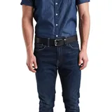 Levi's Levis Gürtel Herren New Duncan in Schwarz mit Labelprägung-110