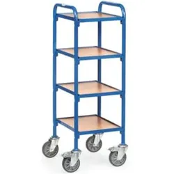 fetra Beistellwagen 32920 - mit Böden - Tragkraft 250kg TPE-Reifen
