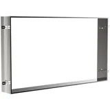Einbaurahmen für Unterputz-Lichtspiegelschrank Kronenbach / Alluvion, 140 cm, Badmöbel, aluminium