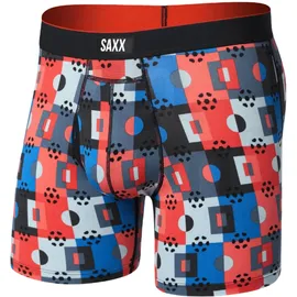 SAXX Multi-Sport Mesh Boxershorts Rot / Mehrfarbig XL