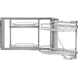 Vevor Küchenschrank Organizer mit 2 Ebenen Ausziehbar Blindecken 4 Ablagen,