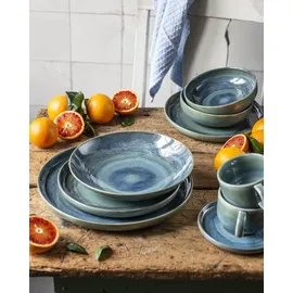 gipfelstück Kaffeetasse 0,22 l Blau-Grün 4 St.