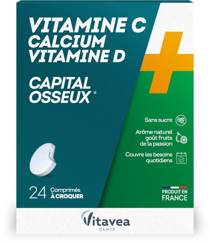 Nutrisanté CAPITAL OSSEUX Vitamine C, Calcium, Vitamine D 2x12 pc(s) comprimé(s)