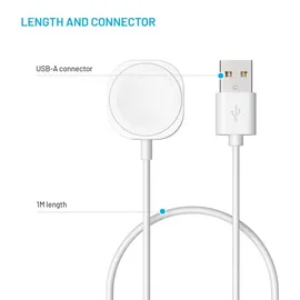 FIXED USB-A Ladekabel für Apple Watch,