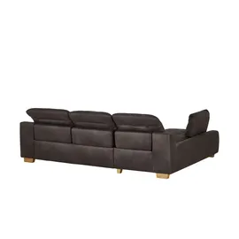 Lounge Collection Eckcouch Mikrofaser 2-Sitzer Grau