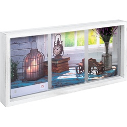 walther + design Rustic Portrait Galerierahmen, weiss, 3 X 10 x 15 cm