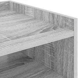 vidaXL Nachttisch mit Regal Grau Sonoma 40 x 40 x 61 cm Holzwerkstoff