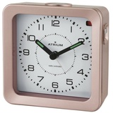 Atrium Funkwecker Analog Quarz ohne Ticken Licht Snooze Leuchtzeiger rosé A660-17