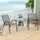 Costway Gartensessel 56 x 70 x 84 cm grau/schwarz 4 St.