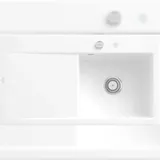 Villeroy & Boch Subway Style 50 rechts Einbauspüle weiß alpin Keramik Excenterbetätigung 900 x 510 mm