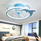 ZOMLBOF Deckenventilator mit Beleuchtung Dimmbar Kinderzimmer Ventilator Deckenleuchte LED Fan Deckenventilator Mit Fernbedienung 96W 6 Gang Moderne Deckenventilator Licht Wohnzimmer Schlafzimmer
