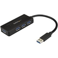 Startech StarTech.com USB 3.0 Hub 4 Port - mit Ladeanschluss - inkl. Netzteil - USB Port Erweiterung - USB Splitter