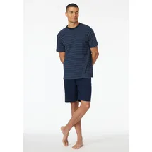 SCHIESSER Schlafanzug Casual Essentials Dunkelblau 56