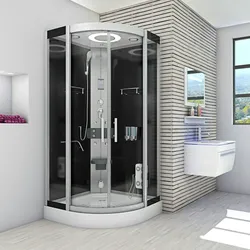 Dampfdusche Duschkabine Sauna Dusche D58-03T2-EC 80x80 cm mit 2K Scheiben Versiegelung